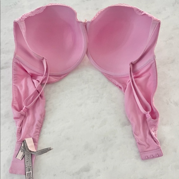 38DD Pink Lace Victoria’s Secret Push-up Bra - Picture 4 of 7